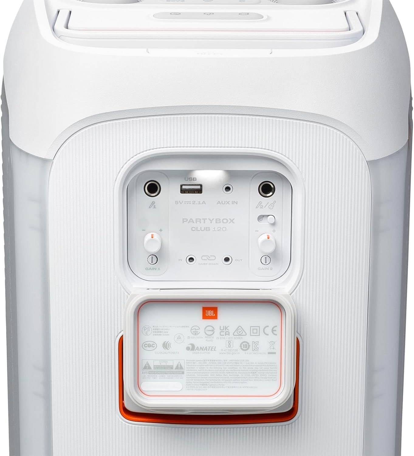 JBL Partybox Club 120 Portable Party Speaker - White by JBL - Image 3
