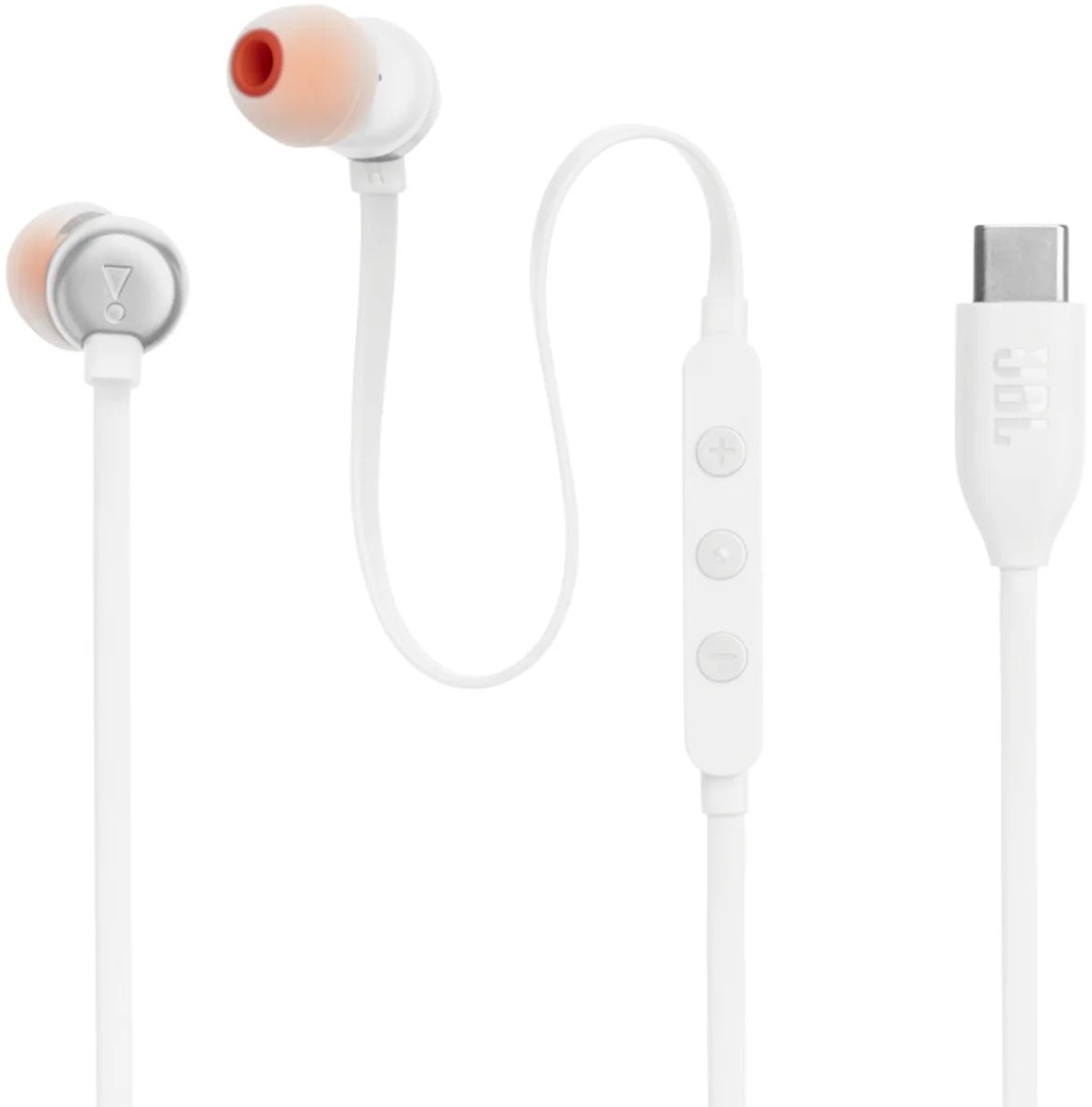 JBL Tune 310C USB-C Wired Hi-Res In-Ear Headphones - White by JBL - Refurbished - Very Good condition - US$45.99