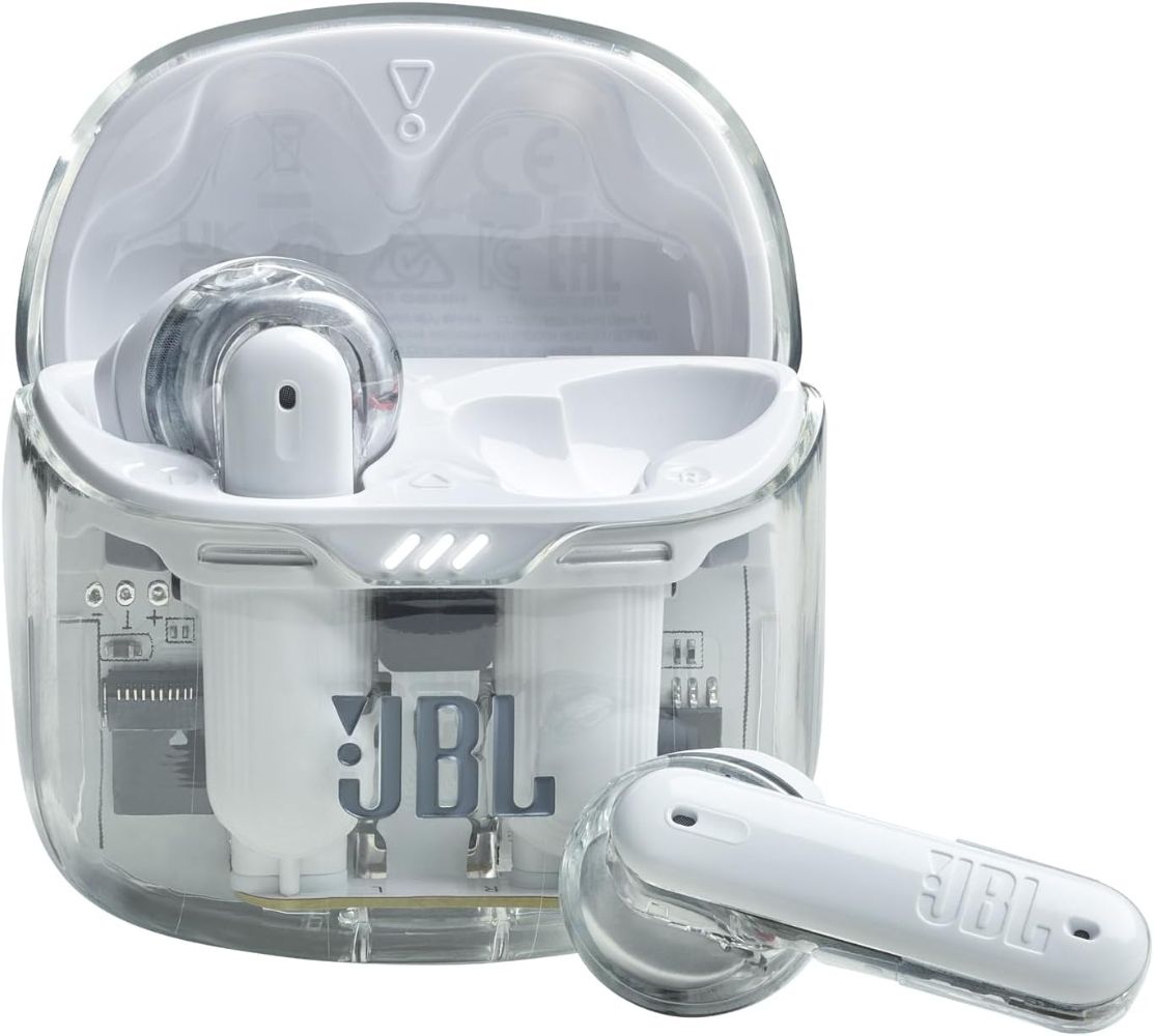 JBL Tune Flex True Wireless Noise Cancelling Earbuds - White (Ghost Edition) by JBL - Refurbished - Very Good condition - US$45.99