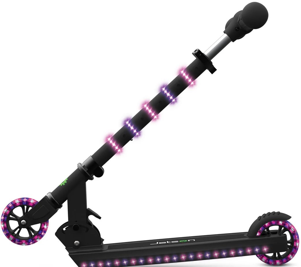 Jetson Orbit Light-Up Folding Kids Kick Scooter - Pink/Black by Jetson - Image 2