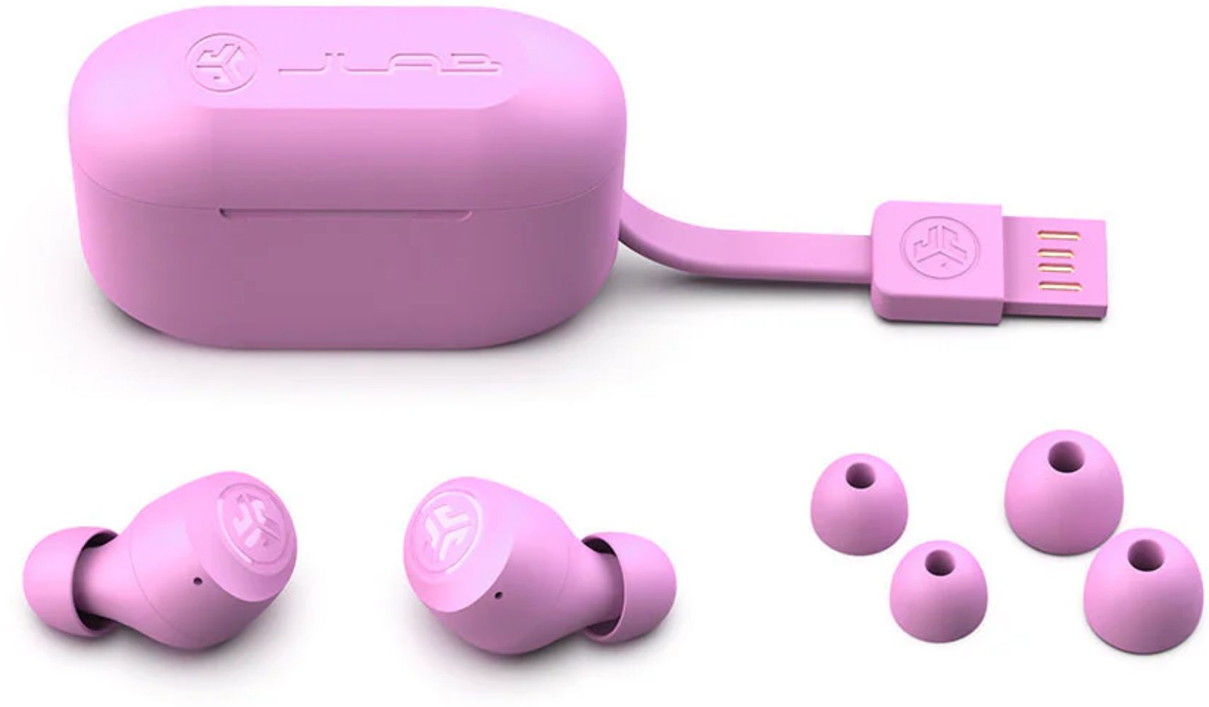 JLab GO Air POP True Wireless Bluetooth In-Ear Headphones - Pink by JLab - Image 5
