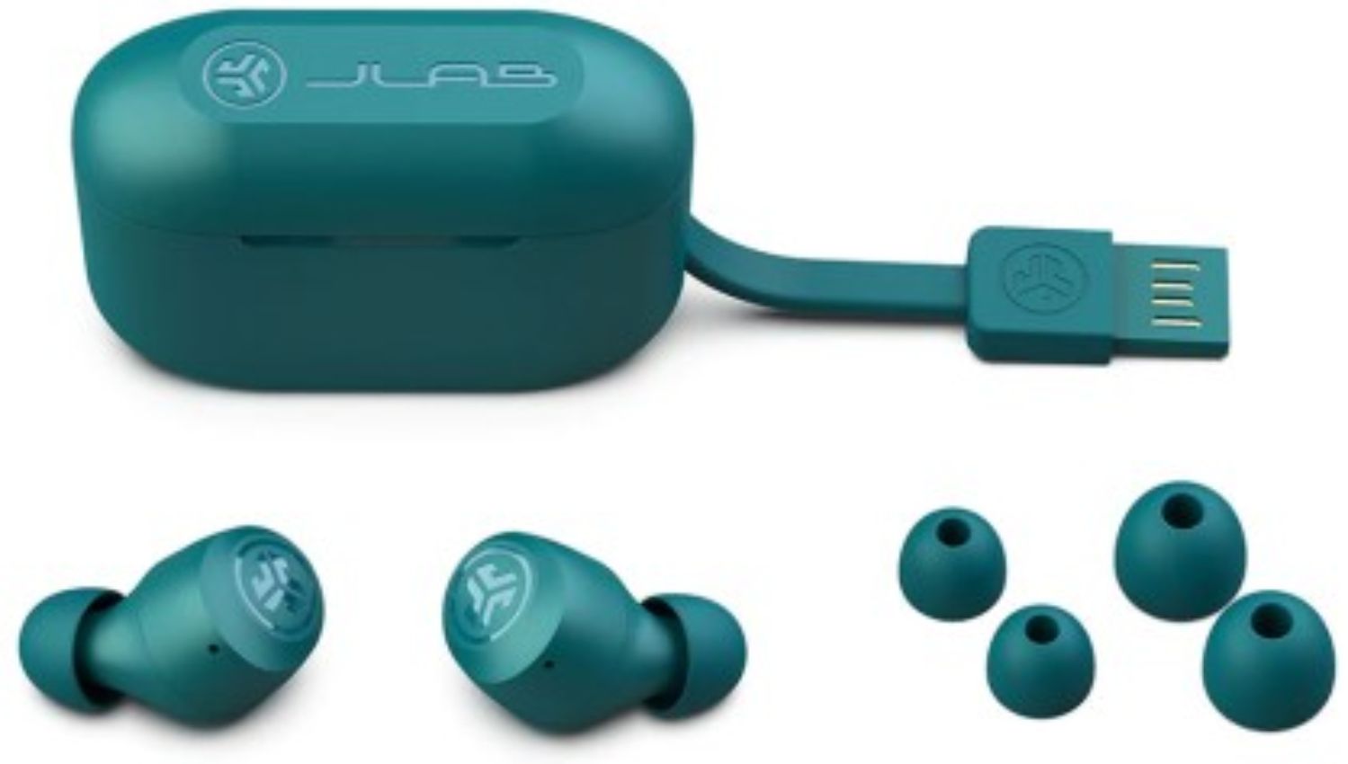 JLab GO Air POP True Wireless Bluetooth In-Ear Headphones - Teal by JLab - Refurbished - Very Good condition - Image 5