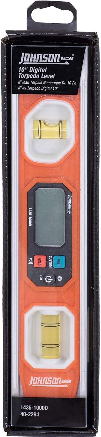 Johnson Level & Tool 1435-1000D Magnetic Programmable Digital Torpedo Level - Orange by Johnson - Image 2