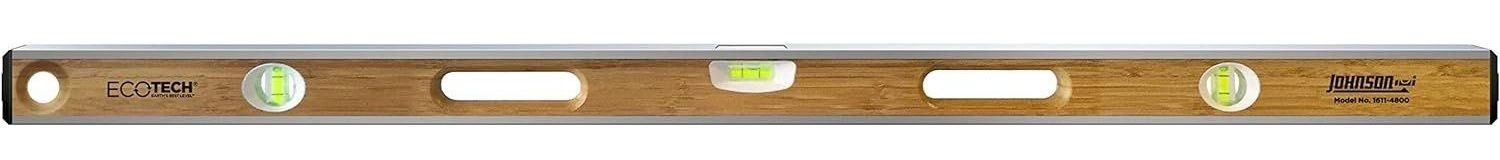 Johnson Level & Tool 1611-4800 48" Bamboo Level - Brown by Johnson - Refurbished - Like New condition - US$76.05