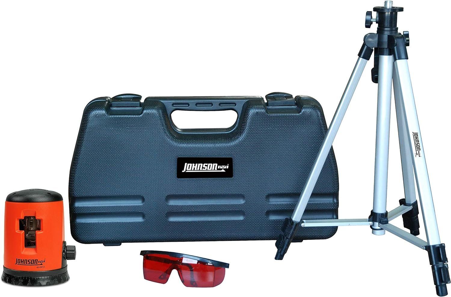 Johnson Level & Tool 40-0921 Self-Leveling Cross-Line Laser Kit - Red by Johnson - Refurbished - Premium condition - US$144.93