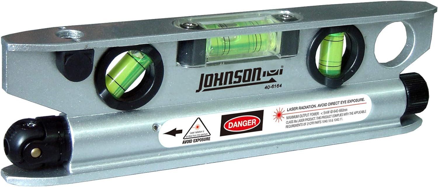 Johnson Level & Tool 40-6164 Magnetic Torpedo Laser Level - Silver by Johnson - Refurbished - Like New condition - Image 3