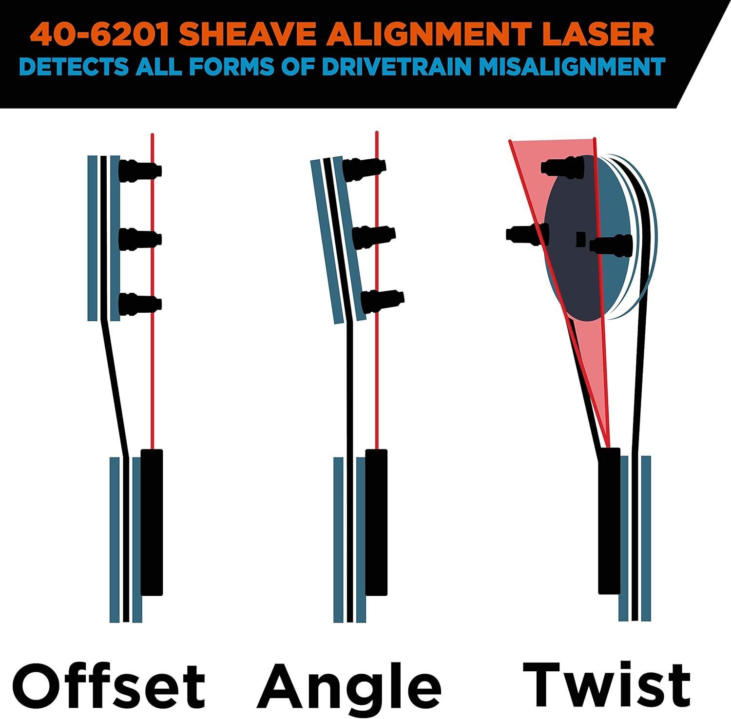 Johnson Level & Tool 40-6201 Magnetic Sheave Alignment Laser - Black by Johnson - Image 3