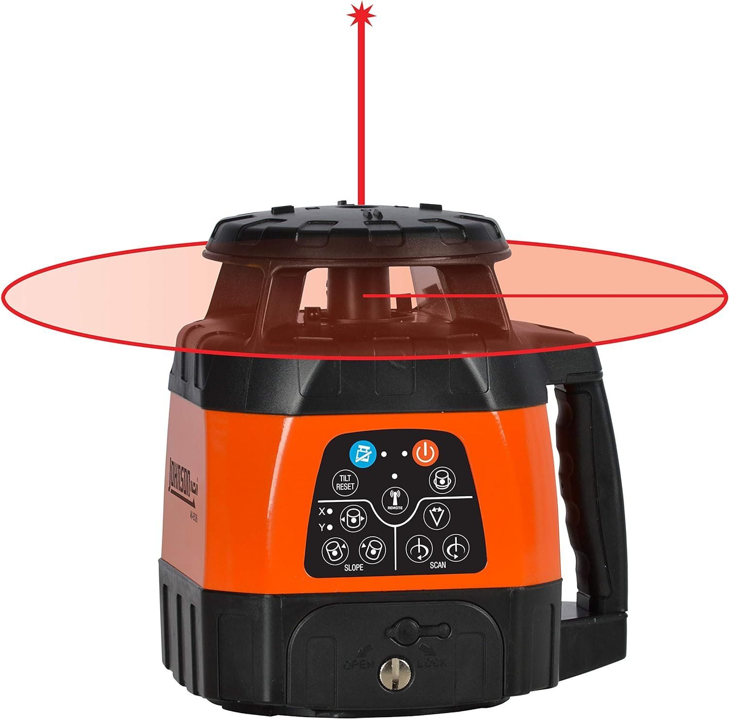 Johnson Level & Tool 40-6529 Electronic Self-Leveling Horizontal & Vertical Rotary Laser Kit - Red by Johnson - Image 3