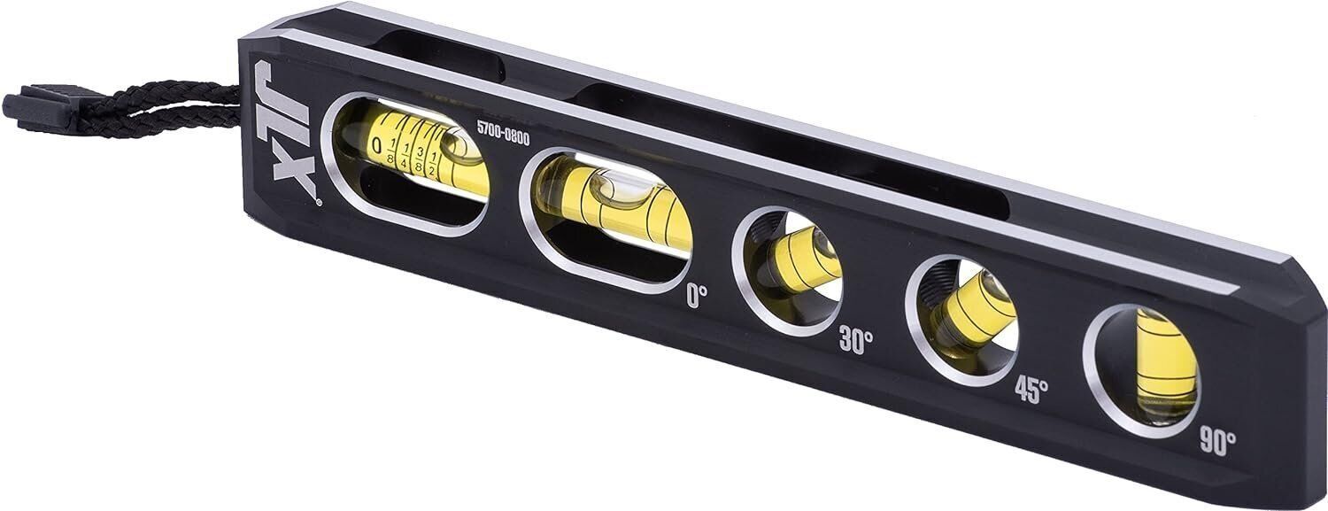 Johnson Level & Tool 5700-0800 8" Magnetic Billet Torpedo Level - Black by Johnson - Refurbished - Like New condition - Image 2