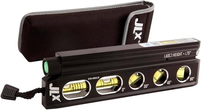 Johnson Level & Tool 5700-0800LZR 8" Magnetic Billet Torpedo Laser Level with GreenBrite Technology - Black by Johnson - Refurbished - Like New condition - Image 2