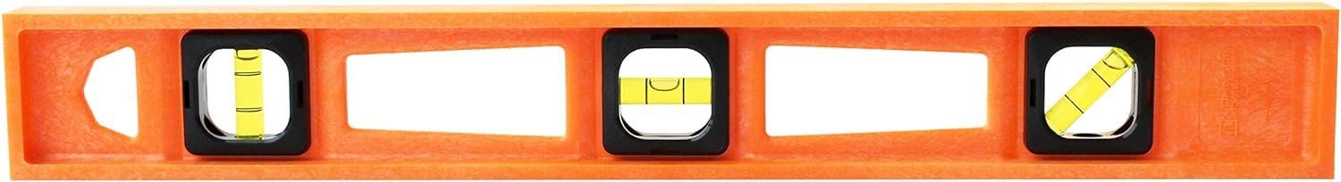thumbnail image 2 of Johnson Structo-Cast 18-Inch Torpedo Level - Magnetic, Non-Conductive Orange Level For DIY & Pro Use 2 of 12