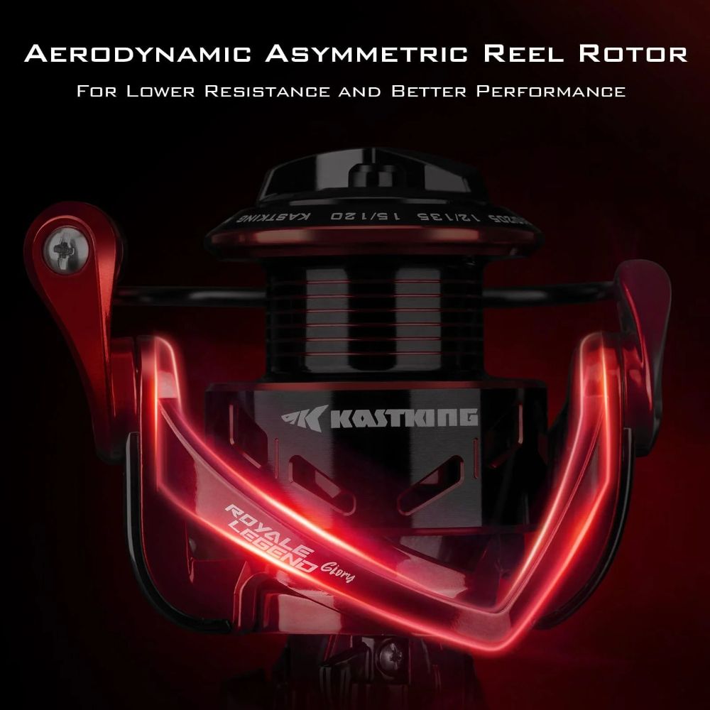 KastKing 2000 Royale Legend Glory Fishing Reel - Red by KastKing - Image 11