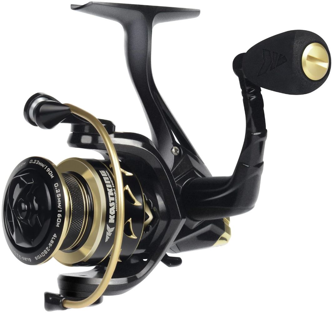 KastKing 1000 Valiant Eagle Spinning Reel Gold - Black/Gold by KastKing - Image 2