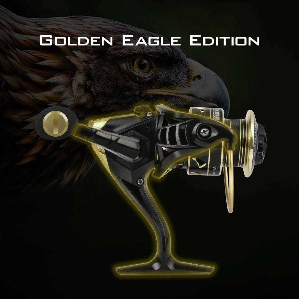 KastKing 1000 Valiant Eagle Spinning Reel Gold - Black/Gold by KastKing - Image 3