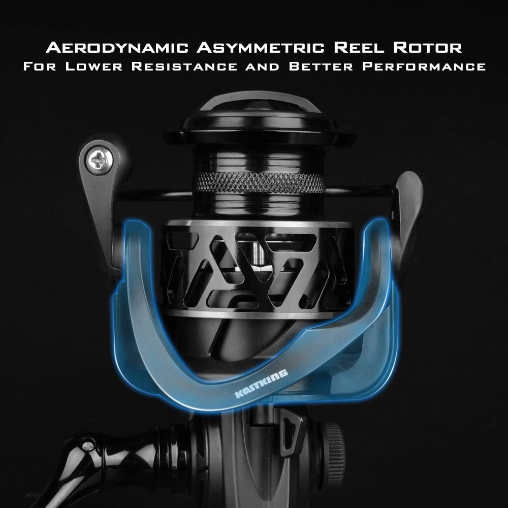 KastKing 1000 Zephyr Spinning Reel - Black by KastKing - Image 4