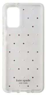 Kate Spade Defensive Hardshell Case for Samsung Galaxy S20+ - Pin Dot Gems & Pearls Clear by Kate Spade - Refurbished - Brand New condition - US$20.98