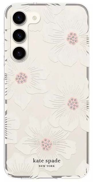 Kate Spade Defensive Phone Case for Galaxy S23 - Hollyhock Floral by Kate Spade - Refurbished - Brand New condition - US$48.23