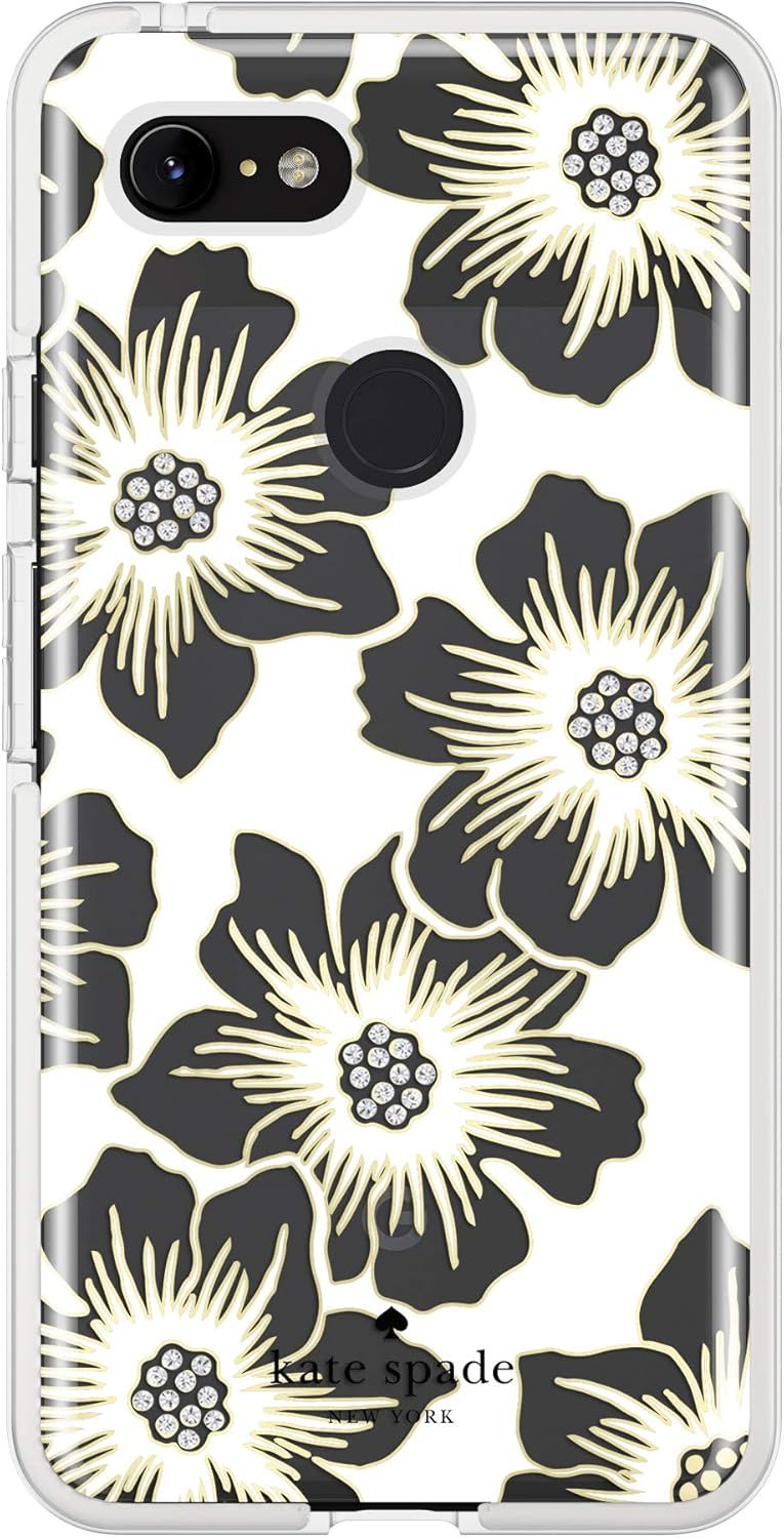 Kate Spade Defensive Phone Case for Google Pixel 3 XL - Reverse Hollyhock Floral (Cream) by Kate Spade - Refurbished - Brand New condition - US$13.93
