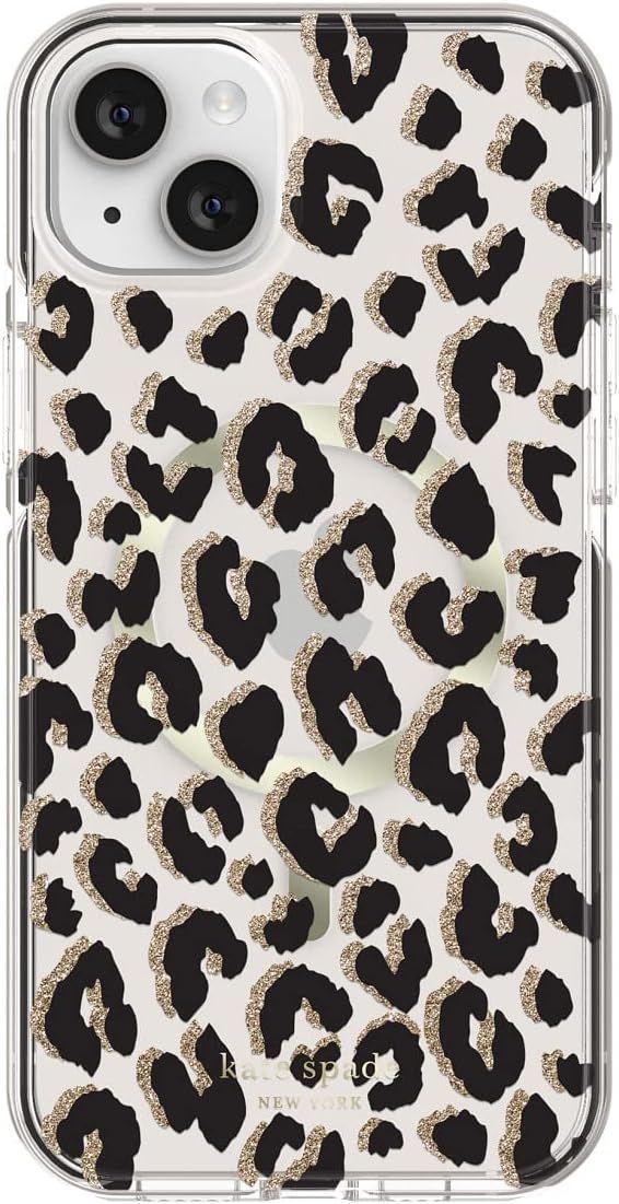 Kate Spade Defensive Phone Case with MagSafe for iPhone 14 Plus - City Leopard by Kate Spade - Refurbished - Brand New condition - US$55.42