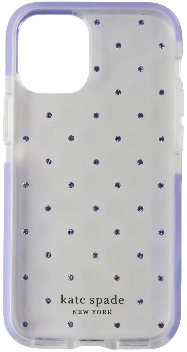 Kate Spade Defensive Series Phone Case for iPhone 12 mini - Pin Dot Gems / Lilac by Kate Spade - Refurbished - Brand New condition - US$13.93