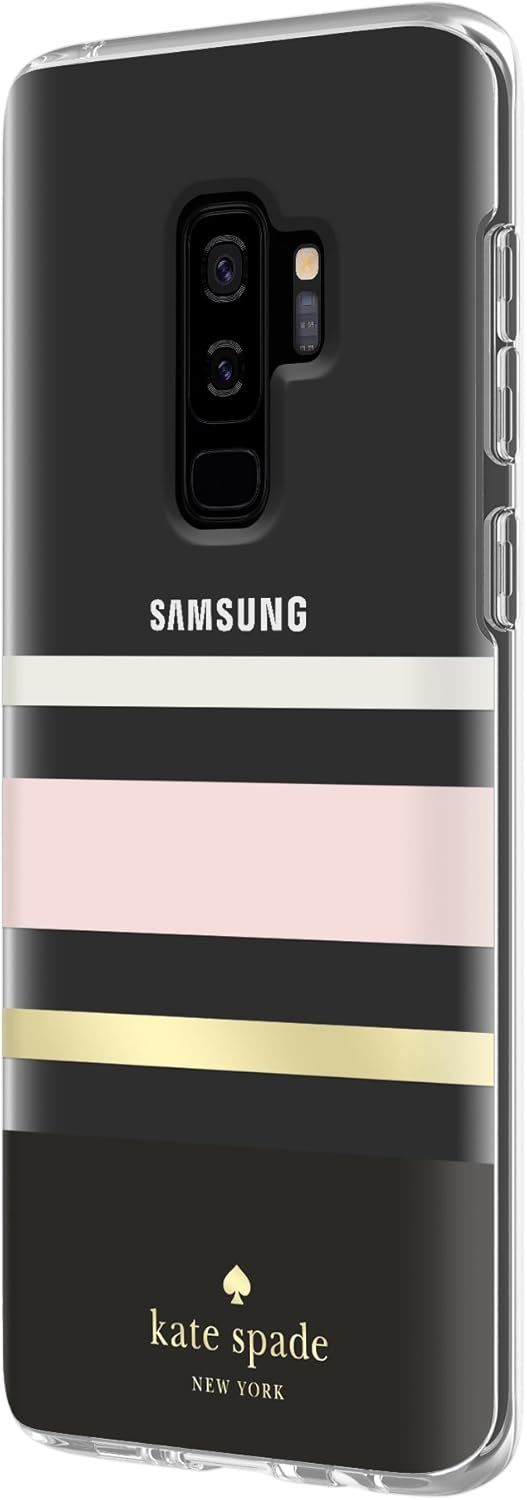 Kate Spade Flexible Hardshell Phone Case for Galaxy S9+ - Charlotte Stripe Black by Kate Spade - Image 2