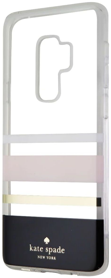 Kate Spade Flexible Hardshell Phone Case for Galaxy S9+ - Charlotte Stripe Black by Kate Spade - Image 5