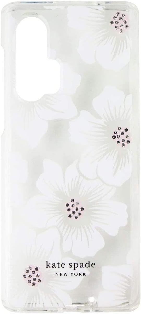 Kate Spade Hard Phone Case for Motorola Edge+ (2020) - Hollyhock Floral (Clear/Cream) by Kate Spade - Refurbished - Premium condition - US$8.78
