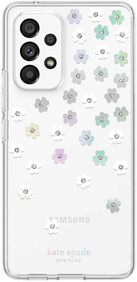 Kate Spade Hardshell Phone Case for Galaxy A53 5G - Iridescent Scattered Flowers by Kate Spade - Refurbished - Brand New condition - US$8.78