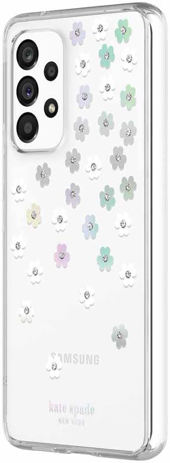 Kate Spade Hardshell Phone Case for Galaxy A53 5G - Iridescent Scattered Flowers by Kate Spade - Image 3