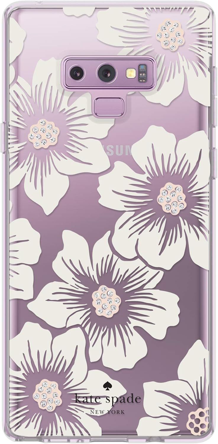 Kate Spade Hardshell Phone Case for Galaxy Note9 - Hollyhock Floral (Clear) by Kate Spade - Refurbished - Brand New condition - US$11.33