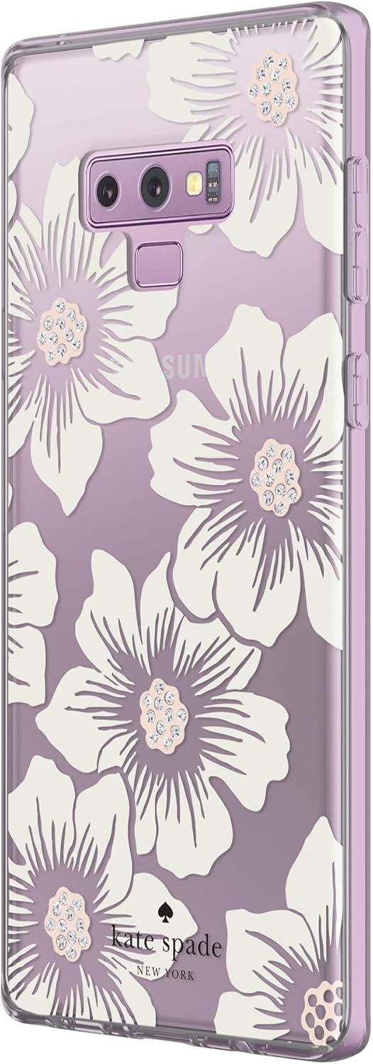 Kate Spade Hardshell Phone Case for Galaxy Note9 - Hollyhock Floral (Clear) by Kate Spade - Image 2