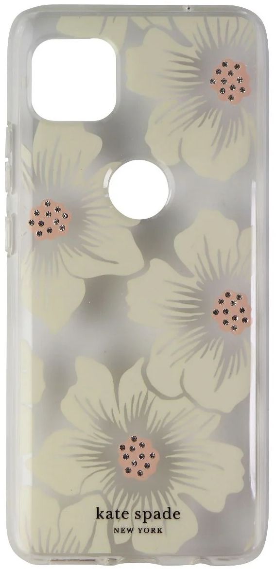Kate Spade Hardshell Phone Case for Motorola One 5G Ace - Hollyhock Floral Clear by Kate Spade - Refurbished - Brand New condition - Image 4