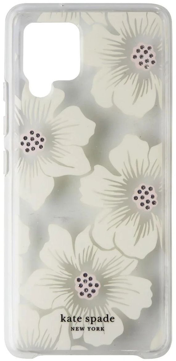 Kate Spade Hardshell Phone Case for Samsung Galaxy A42 5G - Hollyhock Floral Clear by Kate Spade - Refurbished - Brand New condition - US$14.42