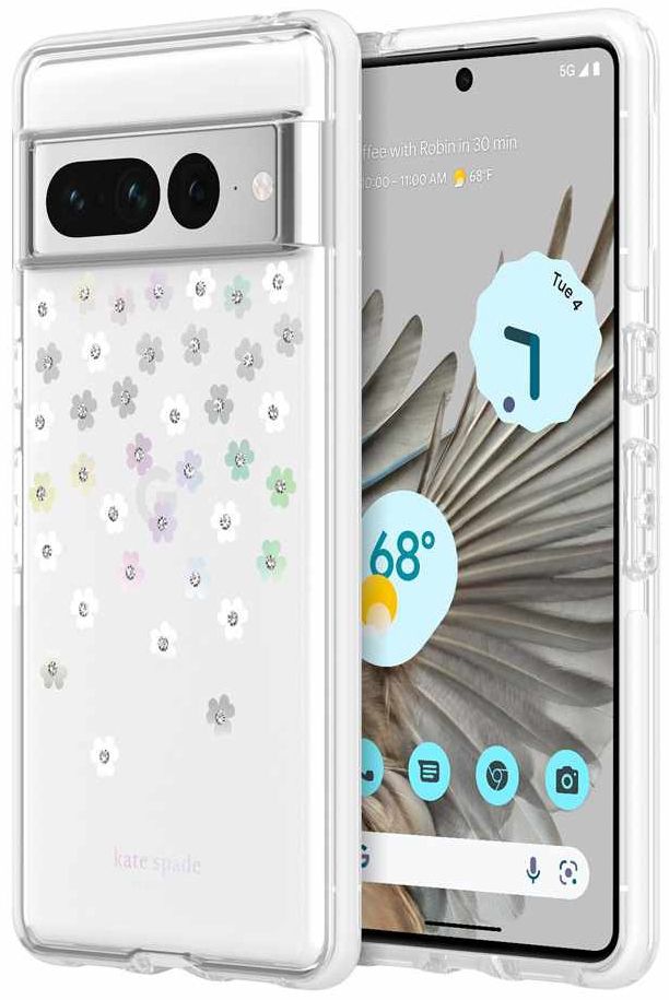 Kate Spade New York Defensive Hardshell Phone Case for Google Pixel 7 Pro - Scattered Flowers by Kate Spade - Refurbished - Brand New condition - Image 3