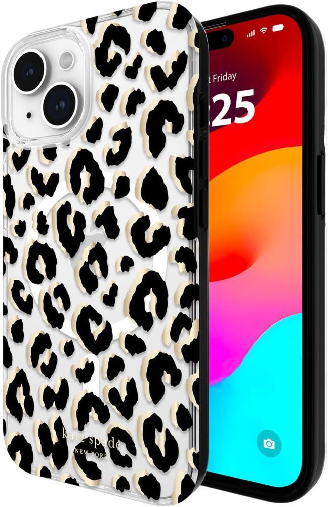 Kate Spade New York Phone Case with MagSafe for iPhone 15 Plus - City Leopard Glitter - Brand New by Kate Spade - Refurbished - Brand New condition - Image 25