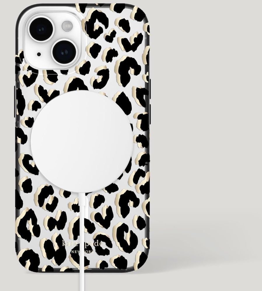 Kate Spade New York Phone Case with MagSafe for iPhone 15 Plus - City Leopard Glitter - Brand New by Kate Spade - Refurbished - Brand New condition - Image 28