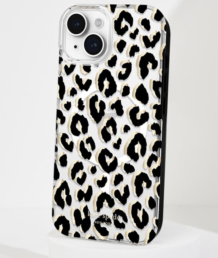 Kate Spade New York Phone Case with MagSafe for iPhone 15 Plus - City Leopard Glitter - Brand New by Kate Spade - Refurbished - Brand New condition - Image 29