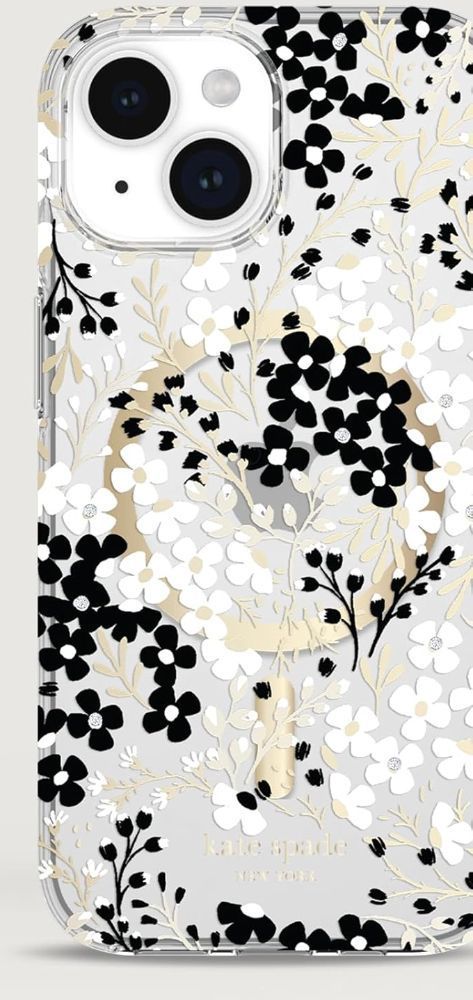Kate Spade New York Phone Case with MagSafe for iPhone 15 Plus - Multi Floral Black & White - Brand New by Kate Spade - Image 3