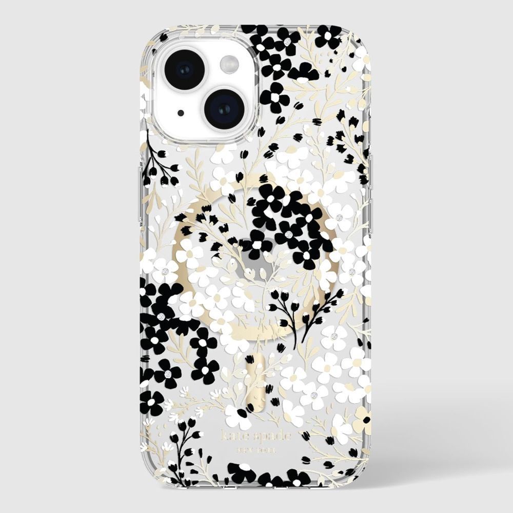 Kate Spade New York Phone Case with MagSafe for iPhone 15 Plus - Multi Floral Black & White - Brand New by Kate Spade - Image 6
