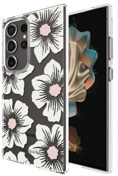 Kate Spade New York Protective Hardshell Phone Case for Galaxy S24 Ultra - Hollyhock Cream by Kate Spade New York - Refurbished - Brand New condition - US$23.08