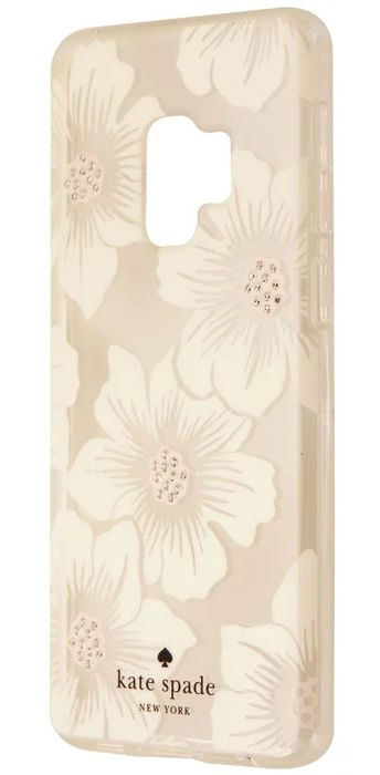Kate Spade New York Protective Hardshell Phone Case for Galaxy S9 - White Jewel Flower by Kate Spade New York - Refurbished - Premium condition - US$8.78