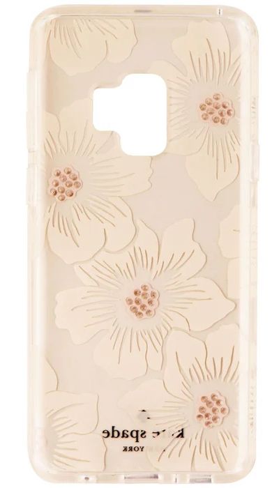 Kate Spade New York Protective Hardshell Phone Case for Galaxy S9 - White Jewel Flower by Kate Spade New York - Refurbished - Like New condition - Image 2