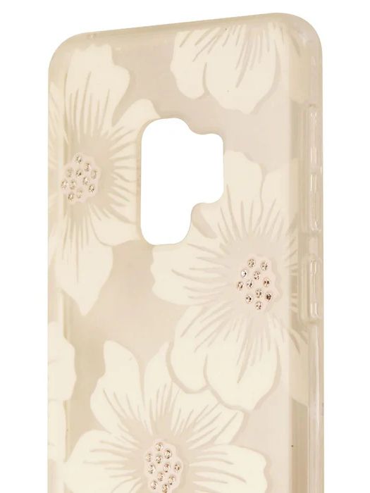 Kate Spade New York Protective Hardshell Phone Case for Galaxy S9 - White Jewel Flower by Kate Spade New York - Refurbished - Like New condition - Image 3