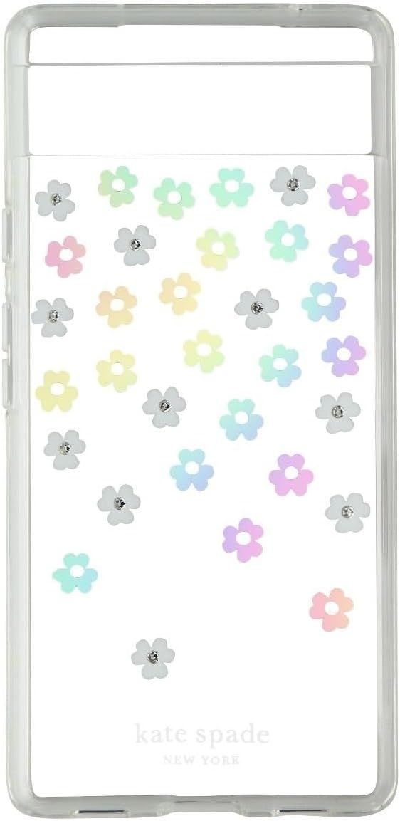 Kate Spade New York Protective Hardshell Phone Case for Google Pixel 6a - Iridescent Scattered Flowers by Kate Spade - Refurbished - Brand New condition - US$13.93