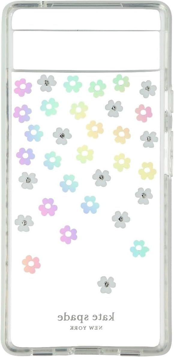 Kate Spade New York Protective Hardshell Phone Case for Google Pixel 6a - Iridescent Scattered Flowers by Kate Spade - Refurbished - Brand New condition - Image 3