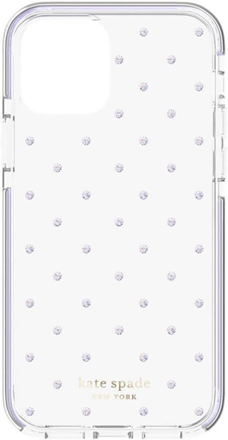 Kate Spade Protective Hardshell Phone Case for iPhone 12 Pro Max - Pin Dot Gems (Lilac Purple) by Kate Spade - Refurbished - Brand New condition - US$13.93