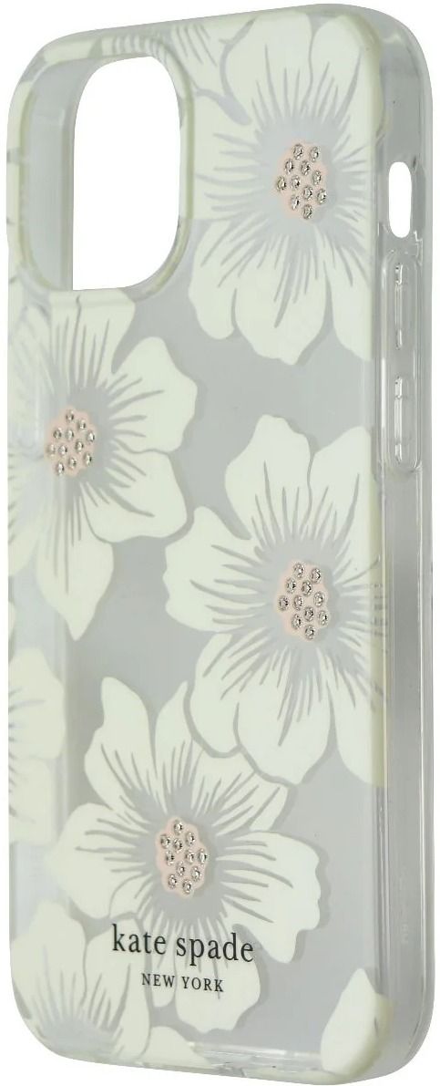 Kate Spade Protective Hardshell Phone Case for iPhone 13 mini - Hollyhock Floral Clear by Kate Spade - Refurbished - Brand New condition - US$33.43