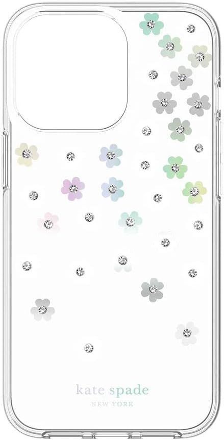 Kate Spade Protective Hardshell Phone Case for iPhone 13 Pro Max - Iridescent Scattered Flowers by Kate Spade - Refurbished - Brand New condition - US$41.42