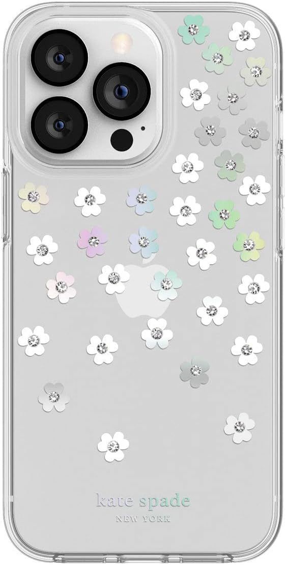 Kate Spade Protective Hardshell Phone Case for iPhone 13 Pro Max - Iridescent Scattered Flowers by Kate Spade - Refurbished - Brand New condition - Image 2