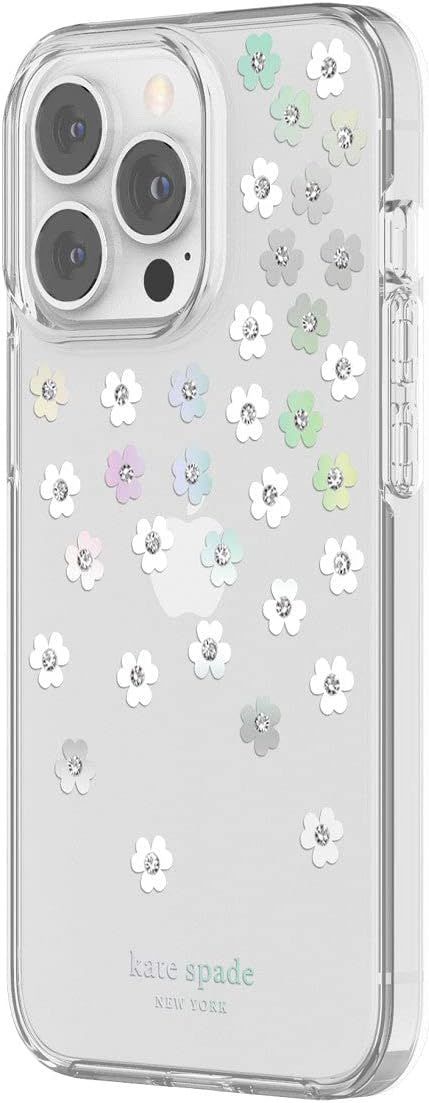 Kate Spade Protective Hardshell Phone Case for iPhone 13 Pro Max - Iridescent Scattered Flowers by Kate Spade - Refurbished - Brand New condition - Image 3